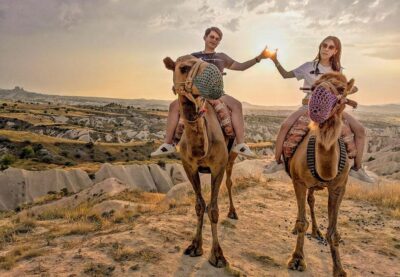 Cappadocia: Camel Safari - Meskenler Valley Edge Views: Red and Rose Valley in the Distance