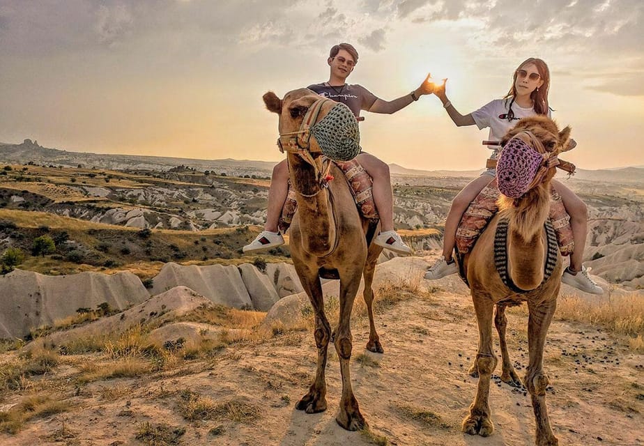 Cappadocia: Camel Safari - Meskenler Valley Edge Views: Red and Rose Valley in the Distance