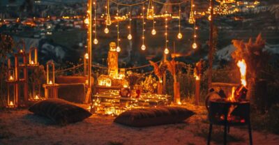 Cappadocia: Romantic Concept Dinner in the Valley - The “concept” dining setup: rustic decor, lantern lighting, and privacy