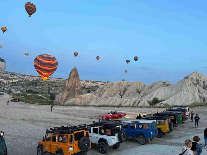 Cappadocia: Sunrise and Sunset Jeep Safari - Uzengi Valley, Eagle Hill, and the Champagne Toast Finish