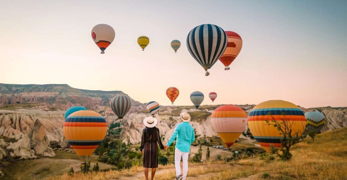 Cappadocia: Sunrise Balloon Watching Tour with Photographer - Rose Valley: takeoff prep, wide views, and the first wave of balloons
