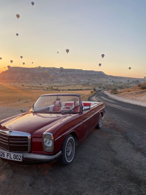 Cappadocia: Sunrise, Day Tour & Sunset Classic Car Tour - Sunrise tour: close-up balloon watching and real balloon-chasing drive