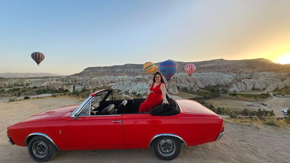 Cappadocia: Sunrise, Day Tour & Sunset Classic Car Tour - Hotel pickup and the ranch start: what to expect before you drive