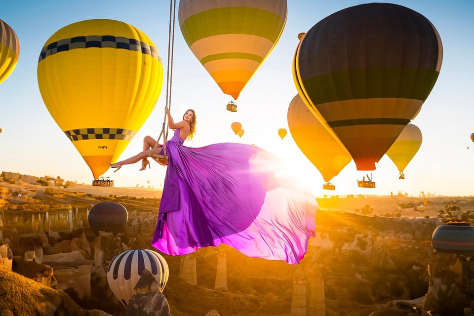Cappadocia: Taking photo with Swing at hot air balloon view - Key Moments You’ll Remember