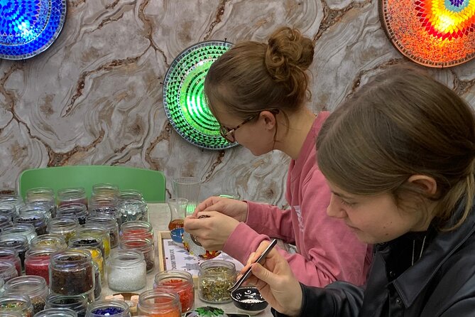 Cappadocia: Turkish Mosaic Lamp Workshop in Göreme - All Included - Tea, Turkish delight, and the atmosphere of the room