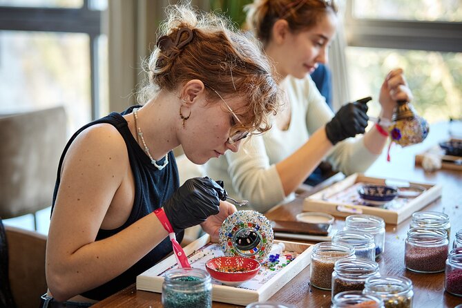 Cappadocia: Turkish Mosaic Lamp Workshop in Göreme - All Included - Choosing your Ottoman-inspired pattern and lamp size