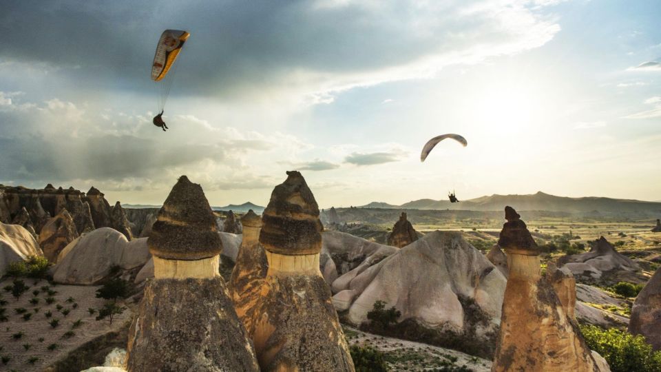 From Urgüp/Göreme: Cappadocia Tandem Paragliding & Transfer - How this Cappadocia flight changes your view of the “fairy chimneys”