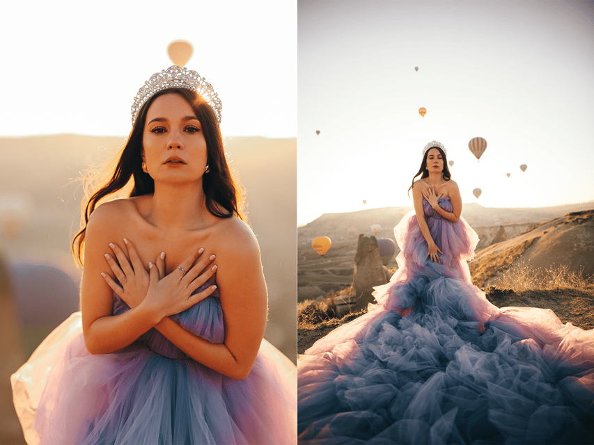 Göreme: Cappadocia Satin Flying Dress Rental - Dress for Photos, Not for Wandering All Day