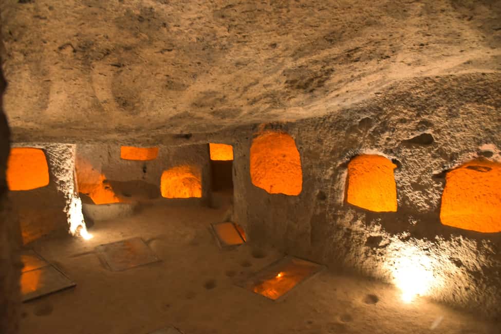 Highlight of Cappadocia Tour ( Red Tour + Underground City ) - Özkonak Underground City: defense tunnels, ventilation, and storage rooms